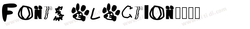 Fonts election字体转换